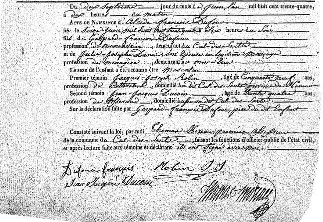 Dufour Alcide François