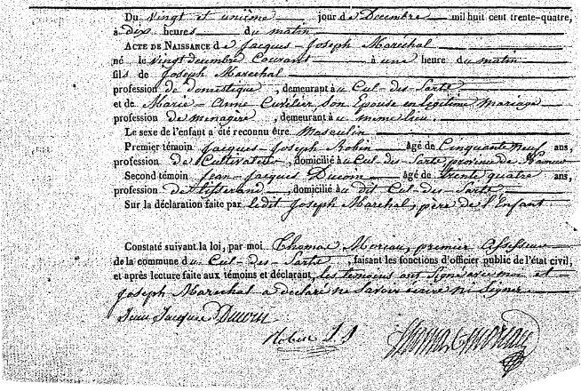 Maréchal Jacques Joseph