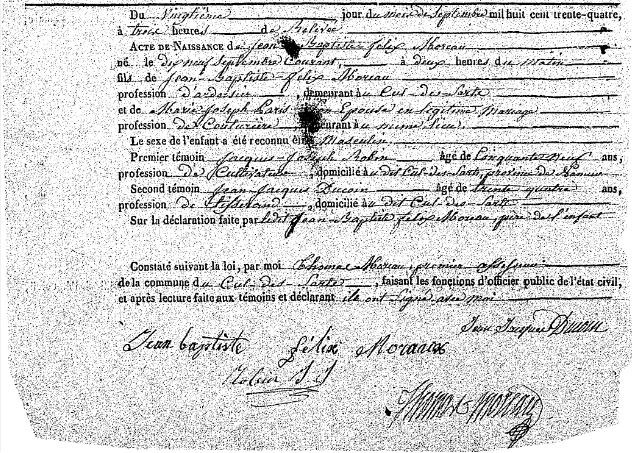 Moreau Jean Baptiste Félix