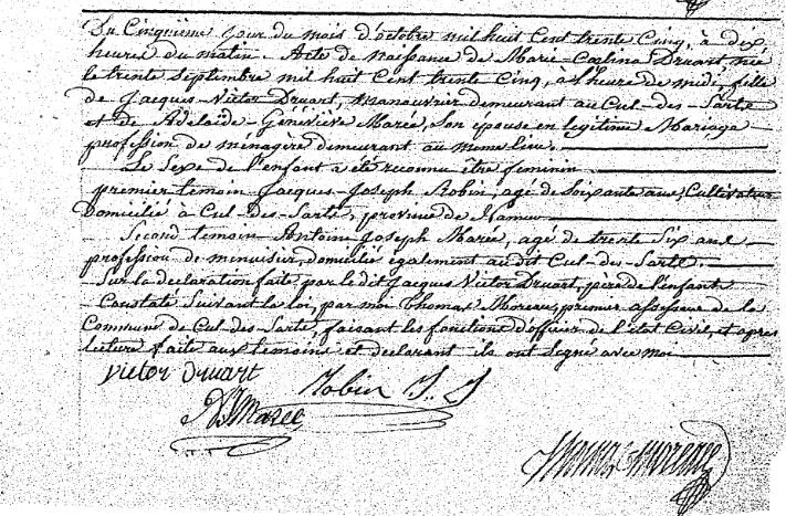 Druart Marie Célina
