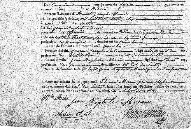Marée Amant Joseph