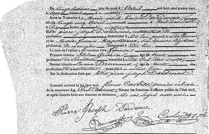 Dardenne Marie Ursule Léonie