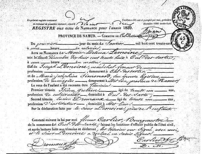 Lemoine Marie Adelina