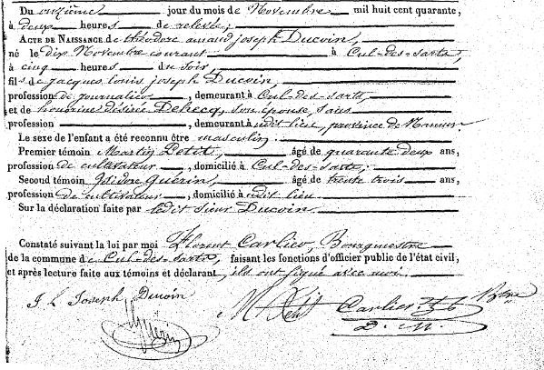 Ducoin Théodore Amand Joseph