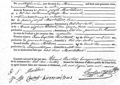 Marteleur Pierre Joseph