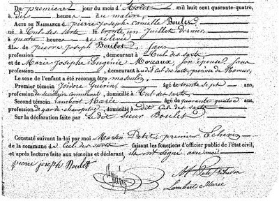 Boulet Pierre Joseph Camille