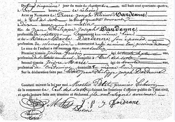 Dardenne Pierre Joseph Félicien