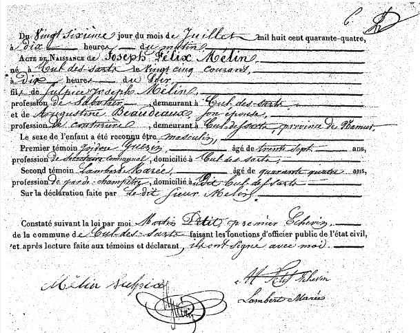Mélin Joseph Félix