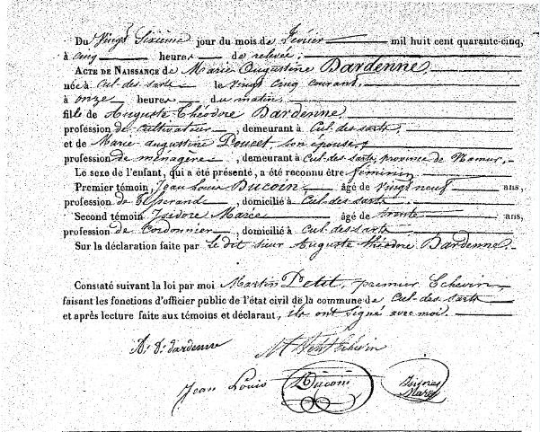 Dardenne Marie Augustine