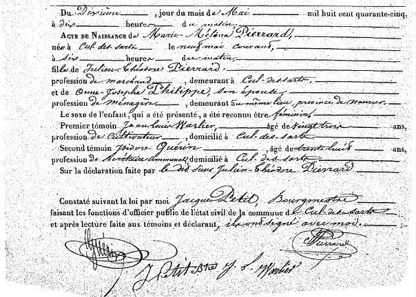 Pierrard Marie Mélanie