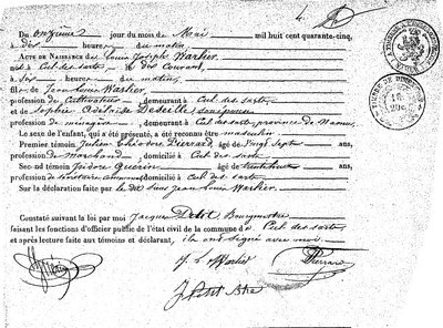 Warlier Louis Joseph