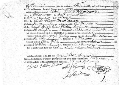 Beaudeaux Célestin Amand