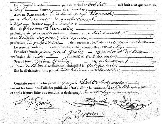 Plancade Louis Emile Joseph