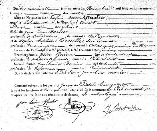 Warlier Eugénie Octavie