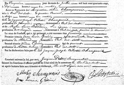 Champenois Augustine Célina