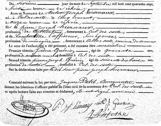 Hiernaux Victor Joseph