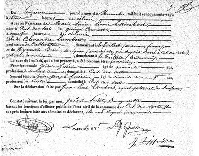Lambert Marie Louise Léonie