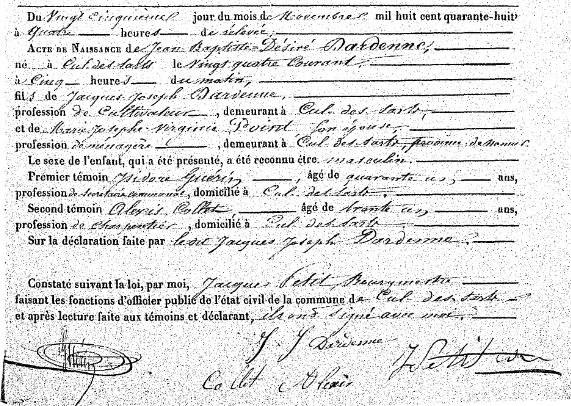 Dardenne Jean Baptiste Désiré