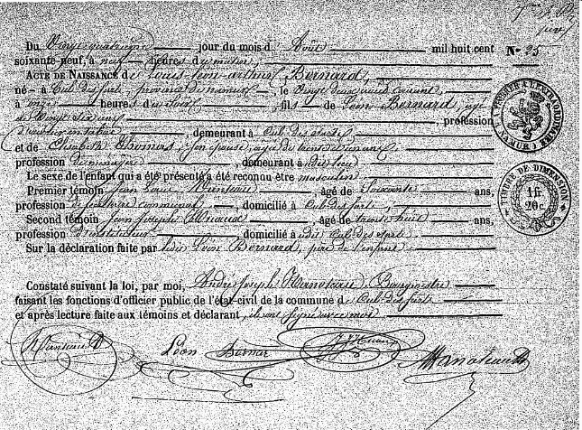 Bernard Louis-Léon-Arthur