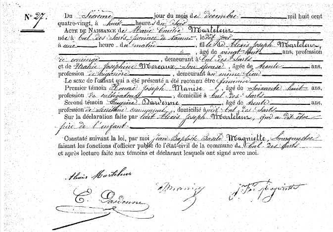Marteleur Marie-Émilie