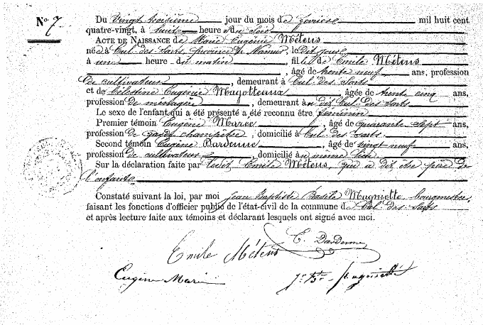 Métens Marie-Eugénie