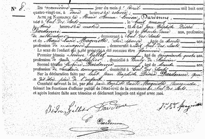 Dardenne Marie-Anna-Louisa