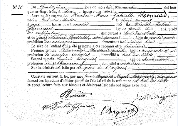 Henrard Rachel-Marie-Gabrielle