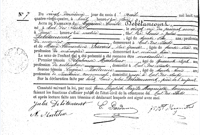 Debétancourt Cyprien-Émile