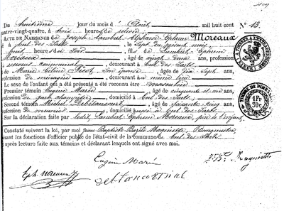 Moreaux Joseph-Lambert-Alphonse-Ephrème