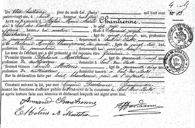 Chantrenne Aglaë-Marie-Adèle