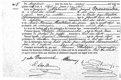 Brousmiche Alphonse-Élie-Joseph