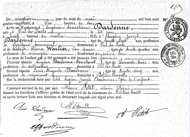 Dardenne Eugénie-Ernestine
