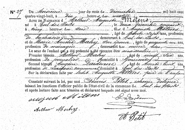 Métens Arthur-Auguste