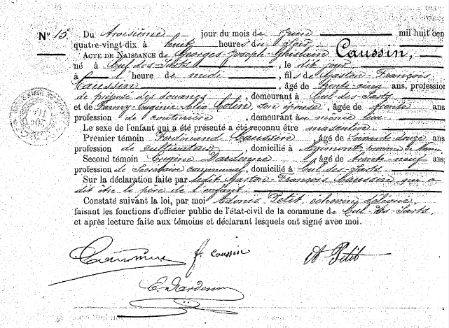 Caussin Georges-Joseph-Ghislain