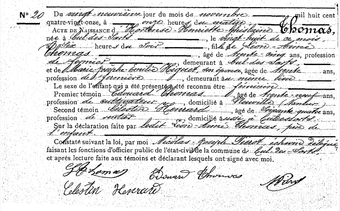 Thomas Hortense-Henriette-Ghislaine
