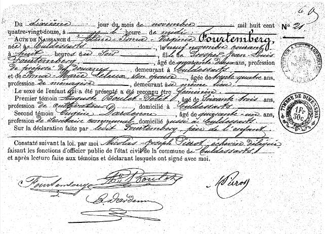 Fourtemberg Aline-Irma-Virginie