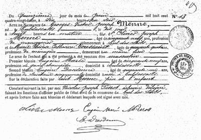 Menne Georges-Victor-Joseph