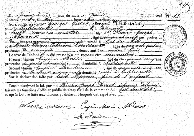 Menne Georges-Victor-Joseph