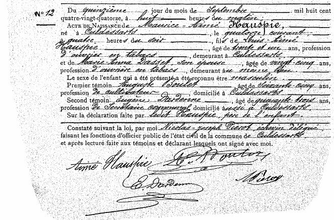 Hauspie Maurice-Aimé
