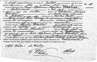 Warlier Louis-Alphonse-Charles