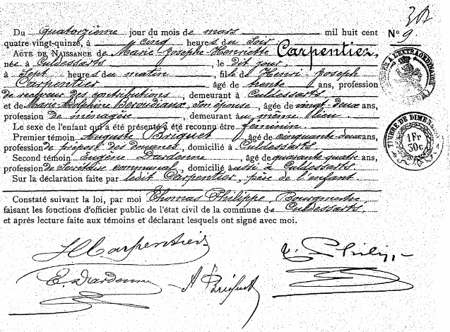 Carpentier Marie-Joseph-Henriette