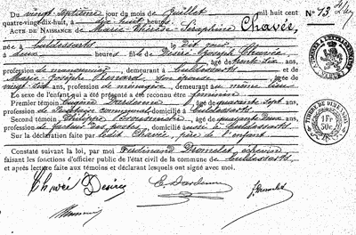 Chavée Marie-Thérèse-Séraphine
