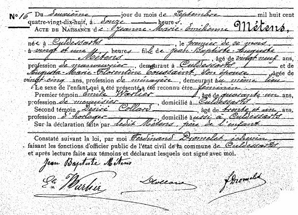 Métens Jeanne-Marie-Émilienne