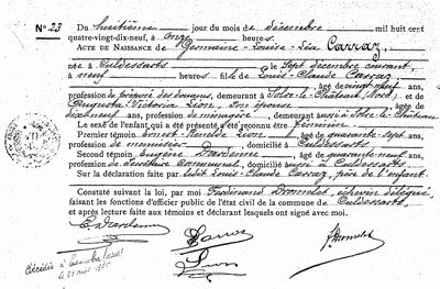 Carraz Germaine-Louise-Léa