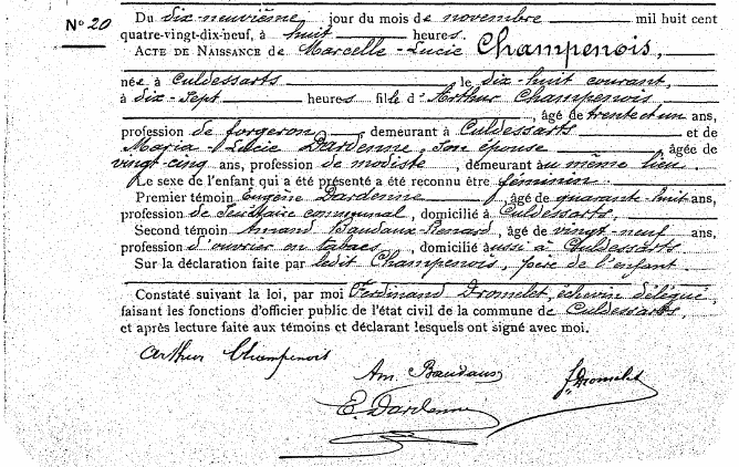 Champenois Marcelle-Lucie