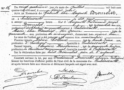 Dromelet Gabriel-Élie-Auguste