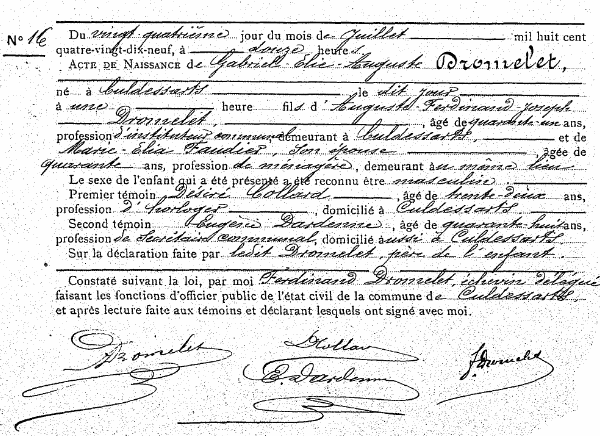 Dromelet Gabriel-Élie-Auguste