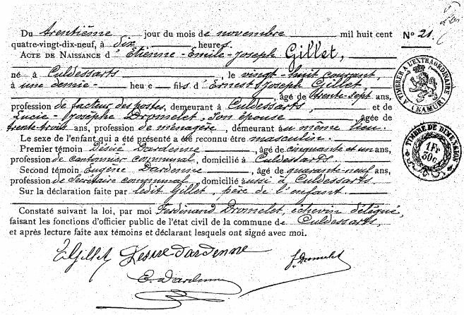 Gillet Étienne-Émilie-Joseph