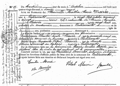Marée Marcelle-Martha-Marie