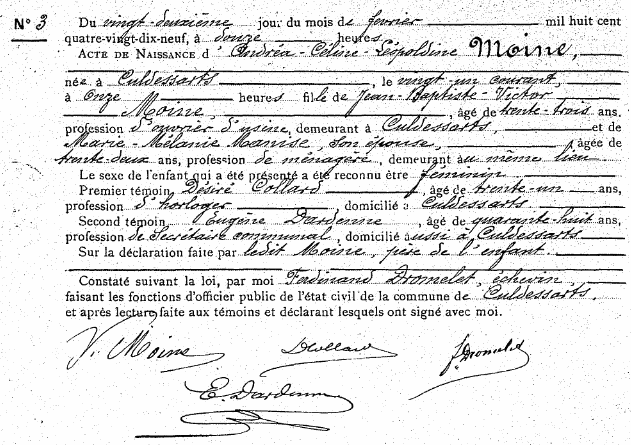 Moine Andréa-Céline-Léopoldine